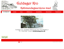 Tablet Screenshot of guldagerkro.dk